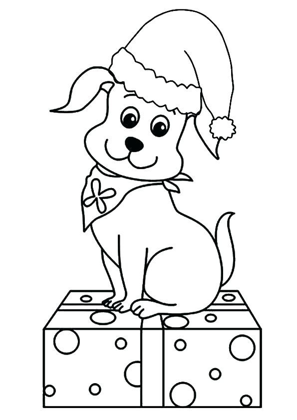 595x842 Christmas Puppy Coloring Pages Puppy Coloring Sheets Puppy