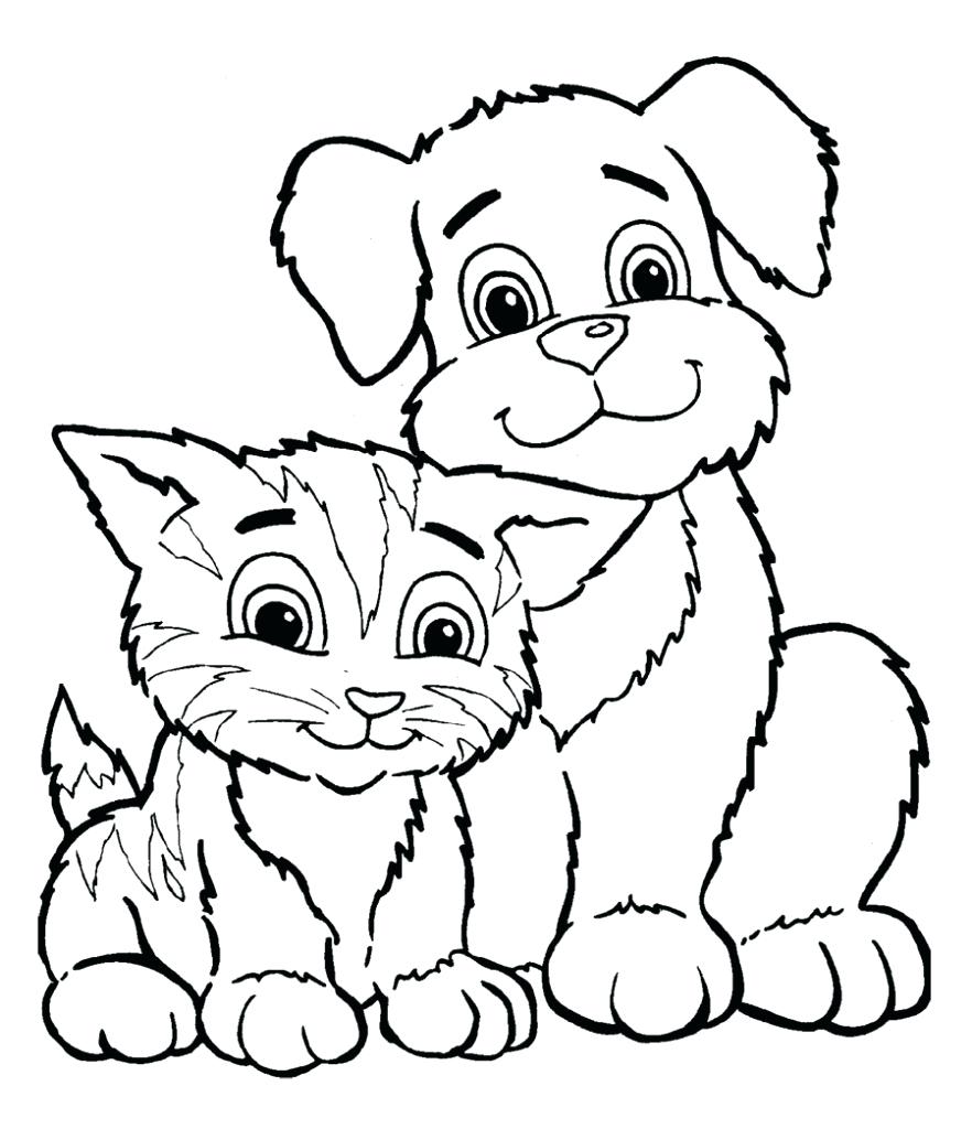 882x1024 Coloring Pages ~ Puppy Coloring Pages Kitten And Designs Canvas