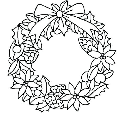 468x436 Christmas Wreath Coloring Pages Wreath Coloring Pages Wreath