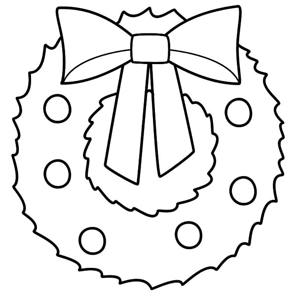 600x600 Christmas Wreath Coloring Pages Image Of Christmas Wreaths