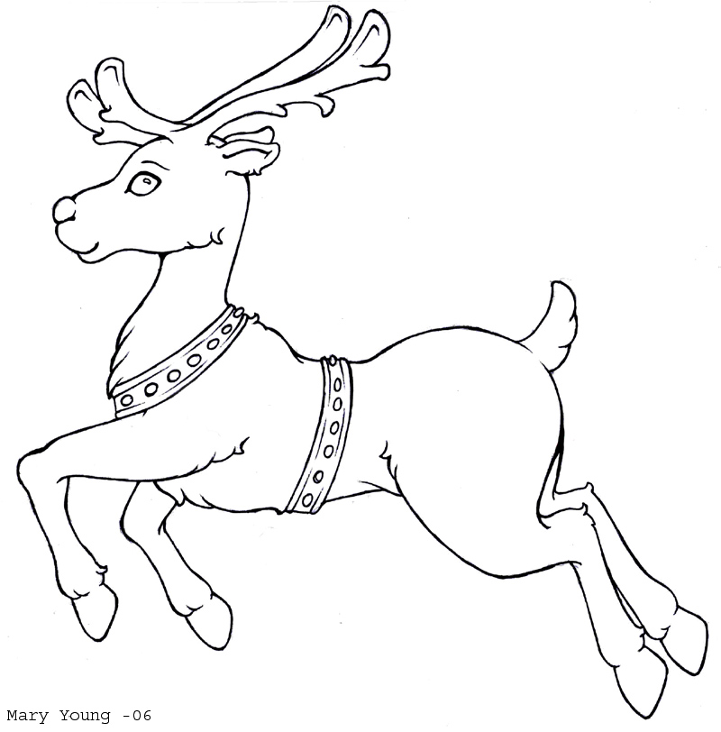 Flying Reindeer Coloring Pages 800x812 Flying Reindeer Coloring Pages