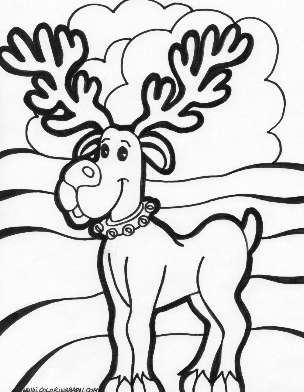 Merry Christmas Coloring Pages 13 Christmas Reindeer Coloring 1000x1291 Merry Christmas Coloring Pages 13 Christmas Reindeer Coloring