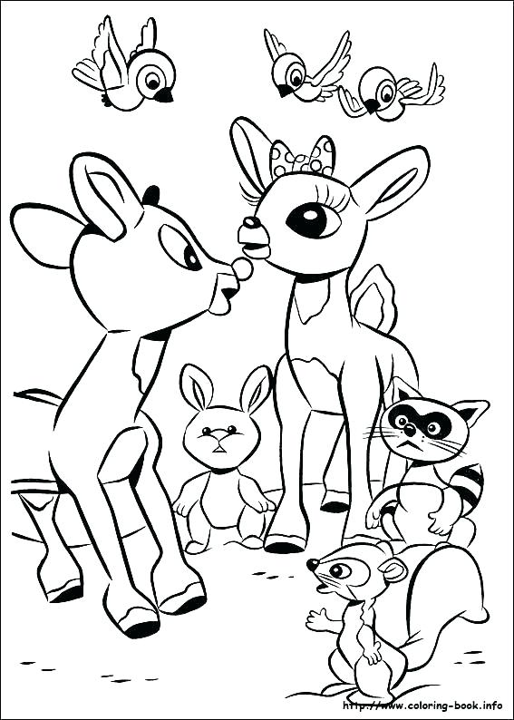 Christmas Reindeer Coloring Pages Cute Reindeer Coloring Pages 567x794 Christmas Reindeer Coloring Pages Cute Reindeer Coloring Pages