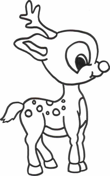 433x696 Christmas Coloring Pages Of Rudolph Christmas Colouring Pages Free