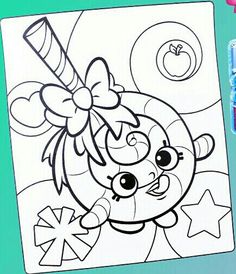 Christmas Shopkins Coloring Pages