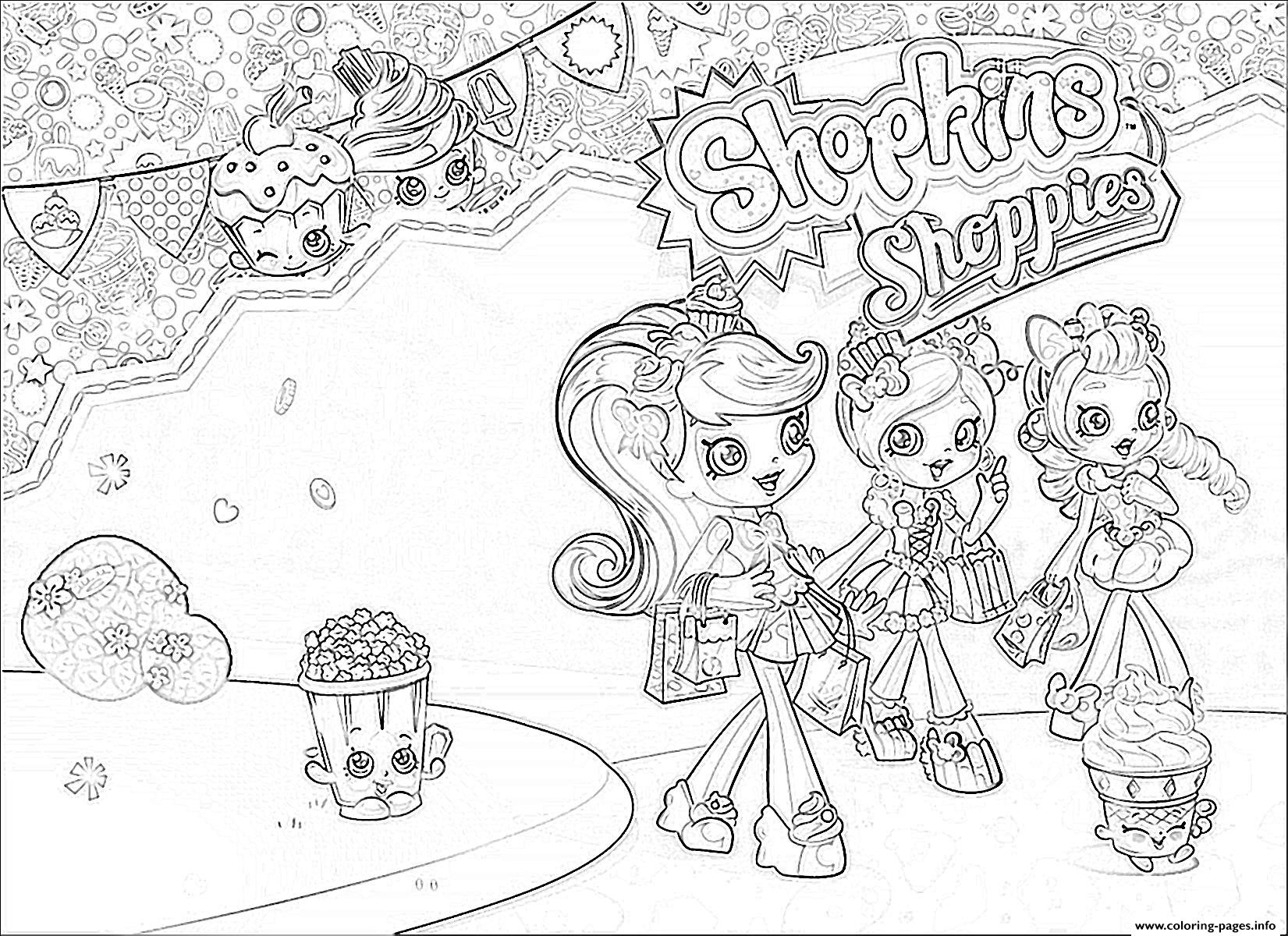 Christmas Shopkins Coloring Pages at GetColorings.com | Free printable