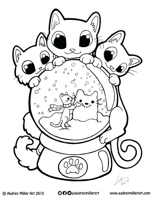 500x647 Globe Coloring Pages Globe Coloring Pages Kitty Snow Globe