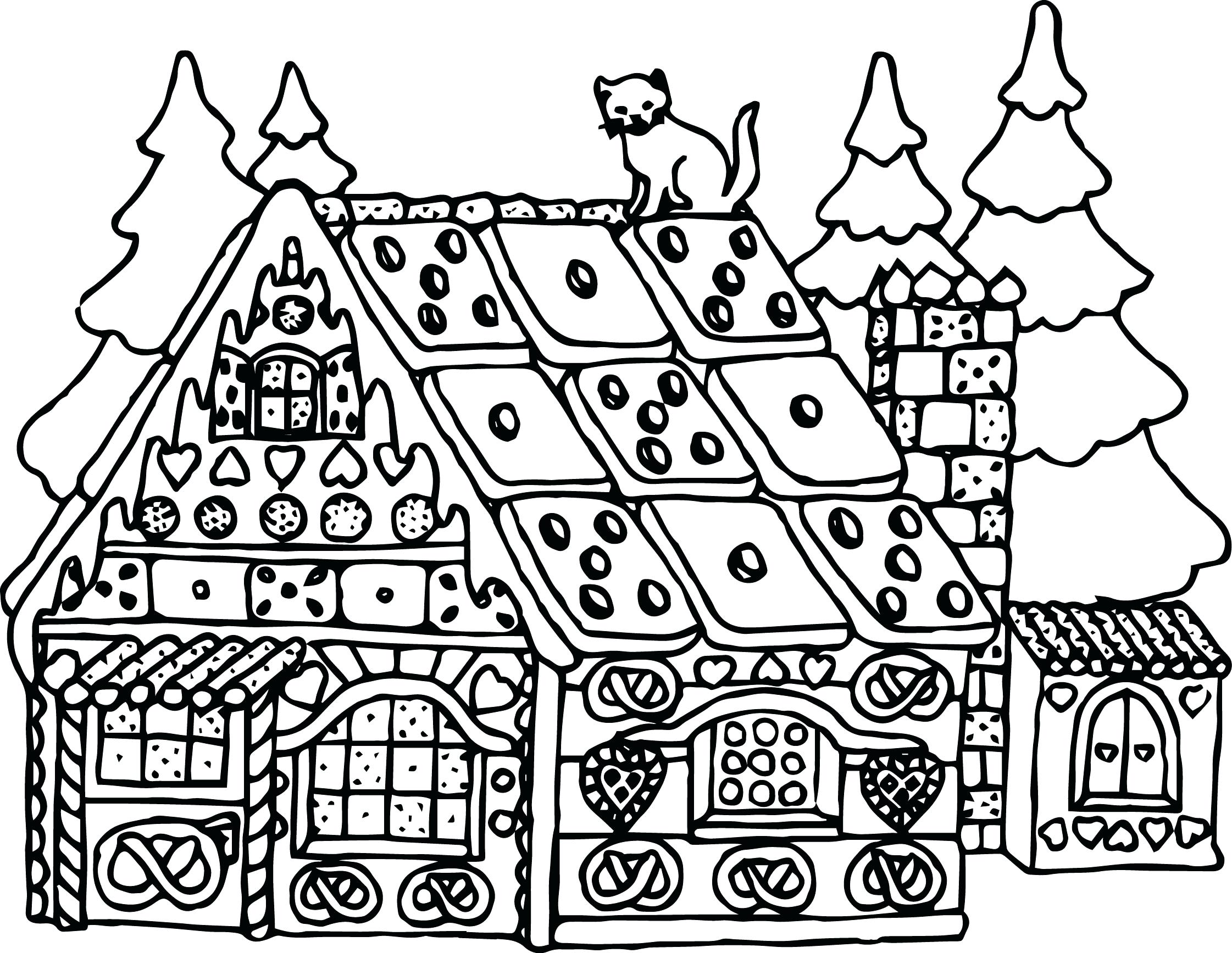2242x1735 Coloring Pages Flowers And Hearts House Page Merry Christmas