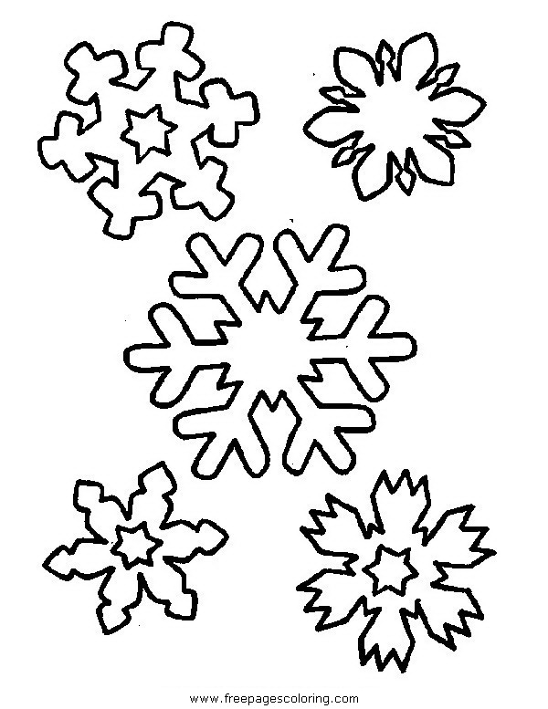 600x777 Christmas Snowflake Coloring Pages Printable