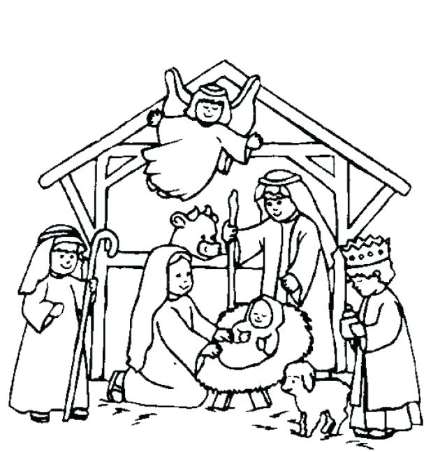 Free Printable Manger Scene Coloring Pages Of Baby In A Photos 640x647 Free Printable Manger Scene Coloring Pages Of Baby In A Photos