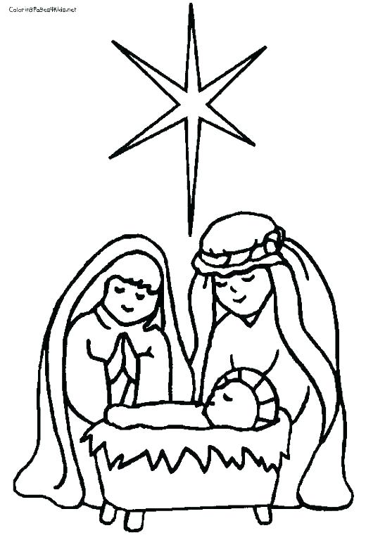 Manger Coloring Page Nativity Scene Coloring Pages Manger Scene 520x788 Manger Coloring Page Nativity Scene Coloring Pages Manger Scene