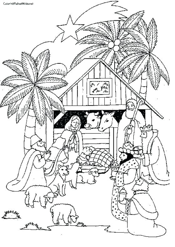 Manger Coloring Pages Baby In Manger Coloring Page Free Printable 560x787 Manger Coloring Pages Baby In Manger Coloring Page Free Printable