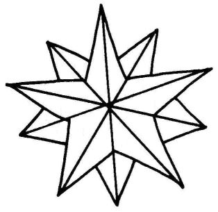 314x305 Christmas Star Coloring Page Clipart Panda