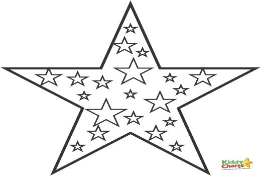 520x350 Christmas Star Coloring Page And Star Coloring Page Star Coloring