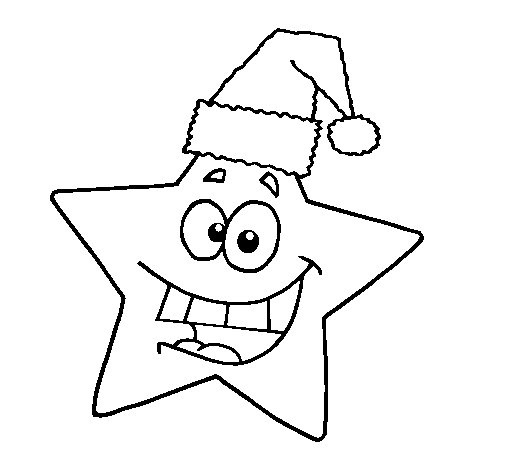 505x470 Christmas Star Coloring Page