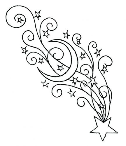 432x500 Coloring Pages ~ Star Coloring Pages With Cartoon Face Page