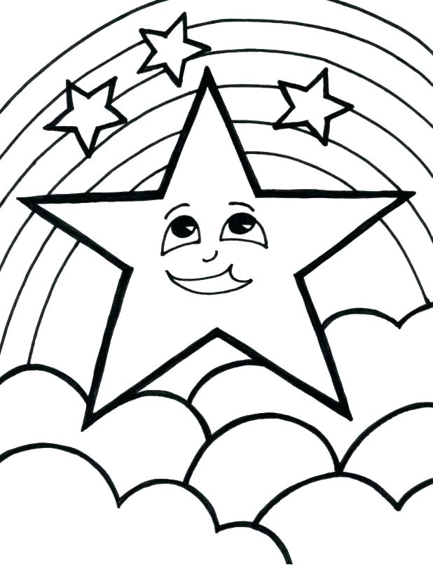 618x810 Star Coloring Sheet