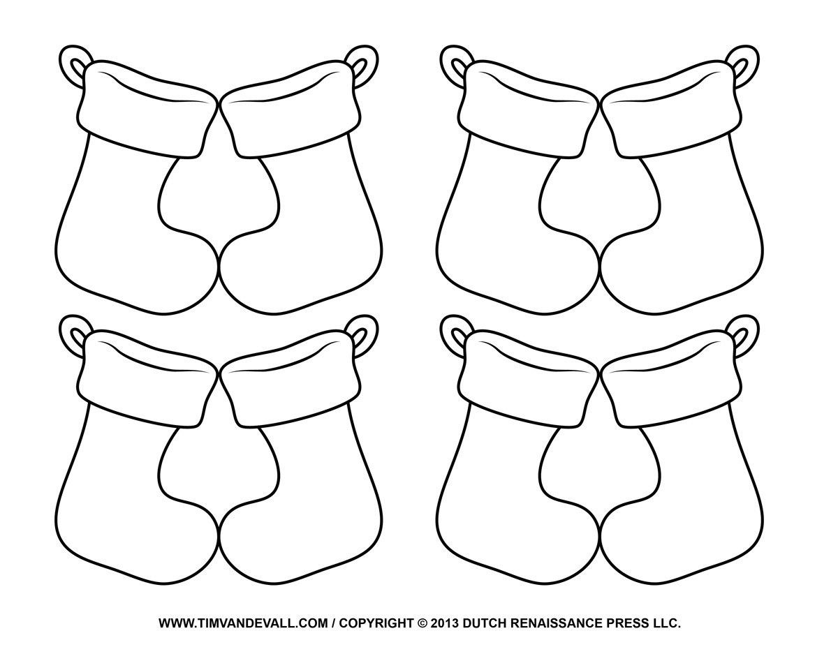 1200x927 Big Stocking Coloring Sheets Christmas Stockings Pages Free 11835