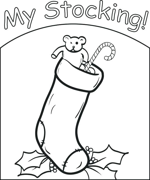 Christmas Stockings Coloring Pages Stocking Coloring Page For Kids 583x700 Christmas Stockings Coloring Pages Stocking Coloring Page For Kids