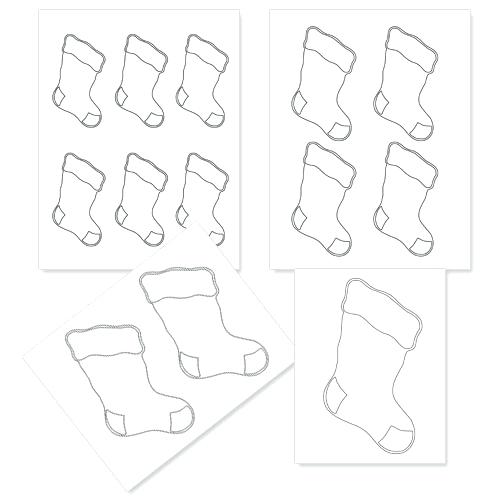 Printable Stocking Coloring Pages Printable Stocking Coloring 500x500 Printable Stocking Coloring Pages Printable Stocking Coloring