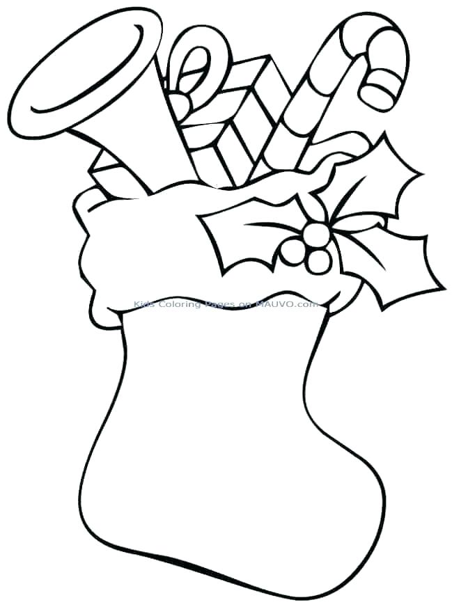 Christmas Stocking Coloring Page Free Stocking Coloring Page Large 649x872 Christmas Stocking Coloring Page Free Stocking Coloring Page Large