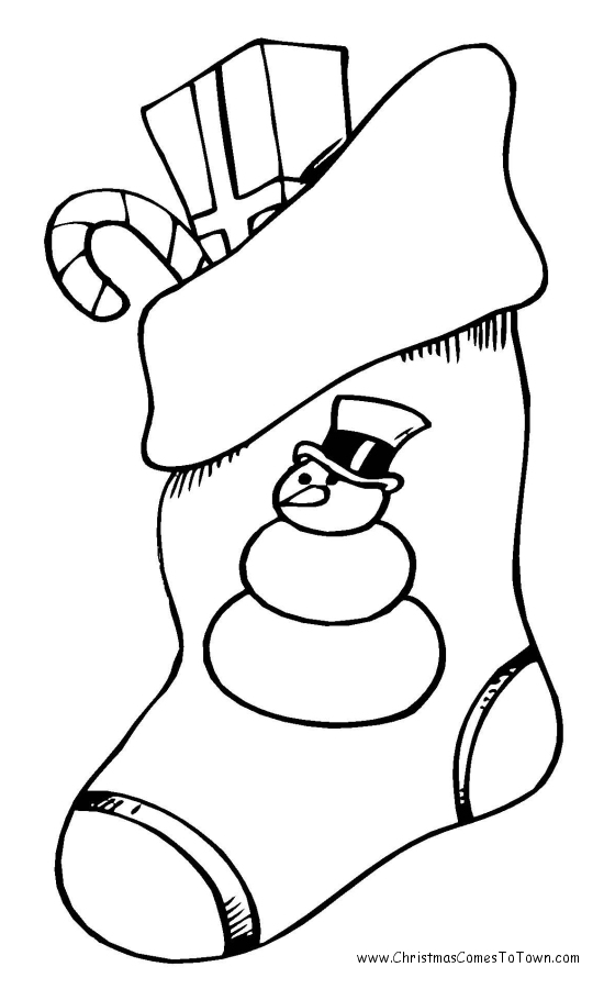 Christmas Stocking Coloring Pages 560x900 Christmas Stocking Coloring Pages