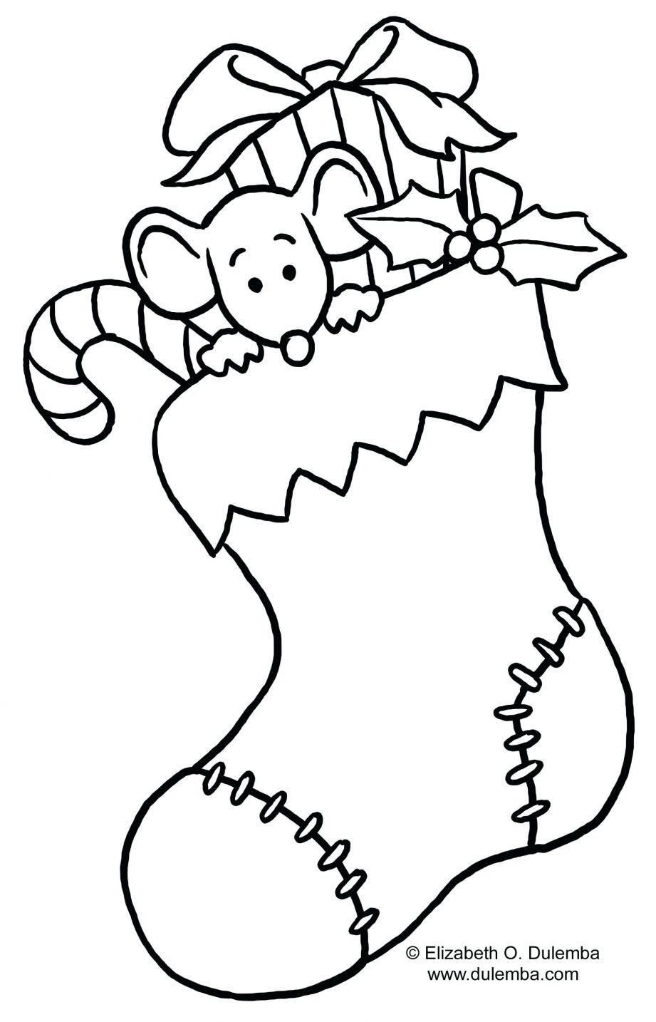 921x1434 Christmas Stocking Coloring Pages Pattern