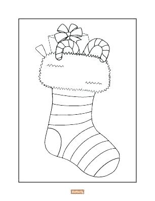 Christmas Stocking Coloring Pages Pattern at GetColorings.com | Free ...