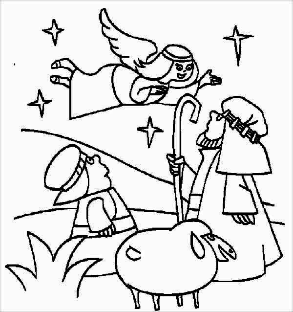 Bible Christmas Story Joy For Everyone Coloring Pages Best Place 600x638 Bible Christmas Story Joy For Everyone Coloring Pages Best Place