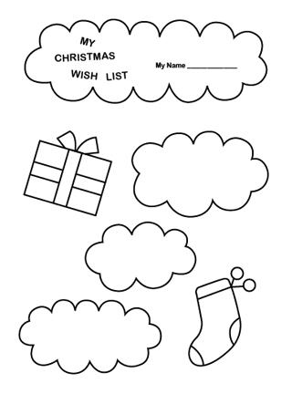 320x432 Cute Printable Christ Wish List Winter Christmas Valentine'S