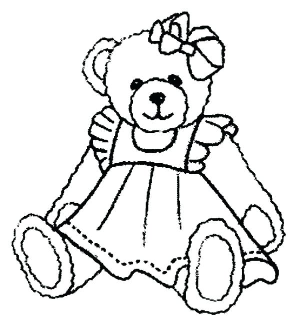 600x673 Teddy Bear Coloring Page Teddy Bear Coloring Pages Printable Teddy