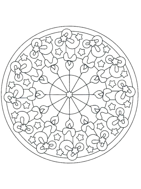 Christmas Themed Coloring Pages Mandala Coloring Pages Free 600x800 Christmas Themed Coloring Pages Mandala Coloring Pages Free