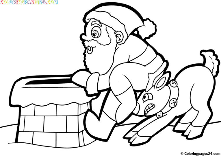 Free Printables Santa And Christmas Themed Coloring Pages Free 765x539 Free Printables Santa And Christmas Themed Coloring Pages Free