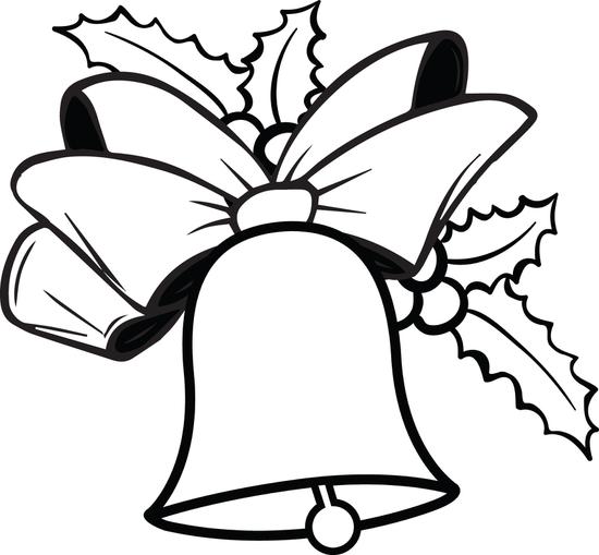 Christmas Bells Coloring Pages 550x509 Christmas Bells Coloring Pages