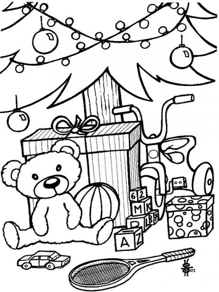 750x1000 Christmas Toys Coloring Pages. Free Printable Christmas Toys