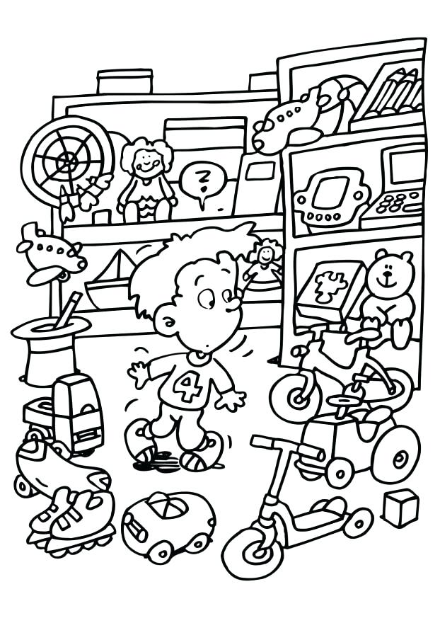622x880 Coloring Page Toy Store Img 6548 Download Large Image Christmas