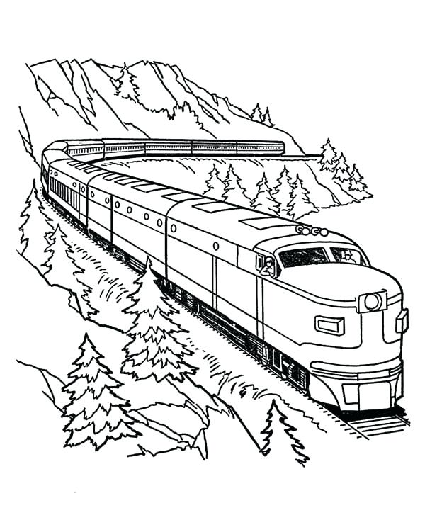 Free Printable Christmas Train Coloring Pages For Download 600x734 Free Printable Christmas Train Coloring Pages For Download