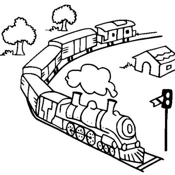 Toy Train Coloring Page Color Luna 600x600 Toy Train Coloring Page Color Luna