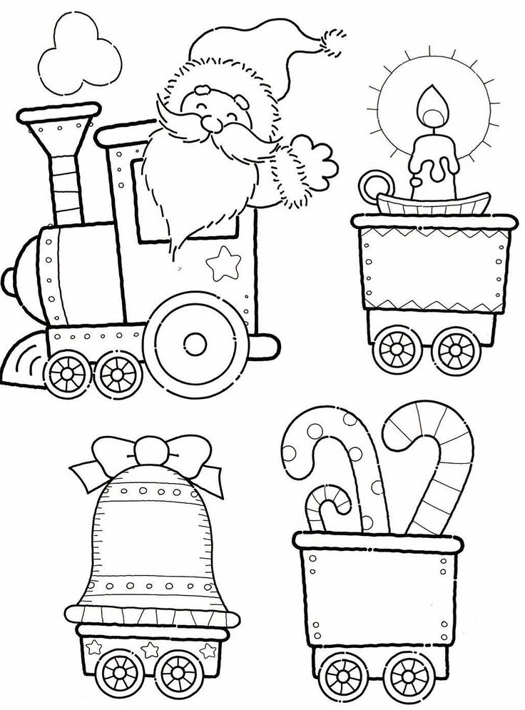 Christmas Trains Coloring Pages at GetColorings.com | Free printable ...