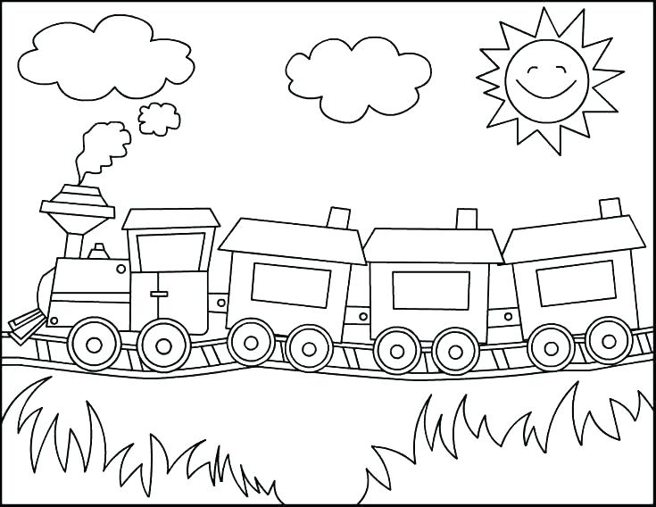 735x568 Train Coloring Pages Printable Free Train Coloring Pages Printable