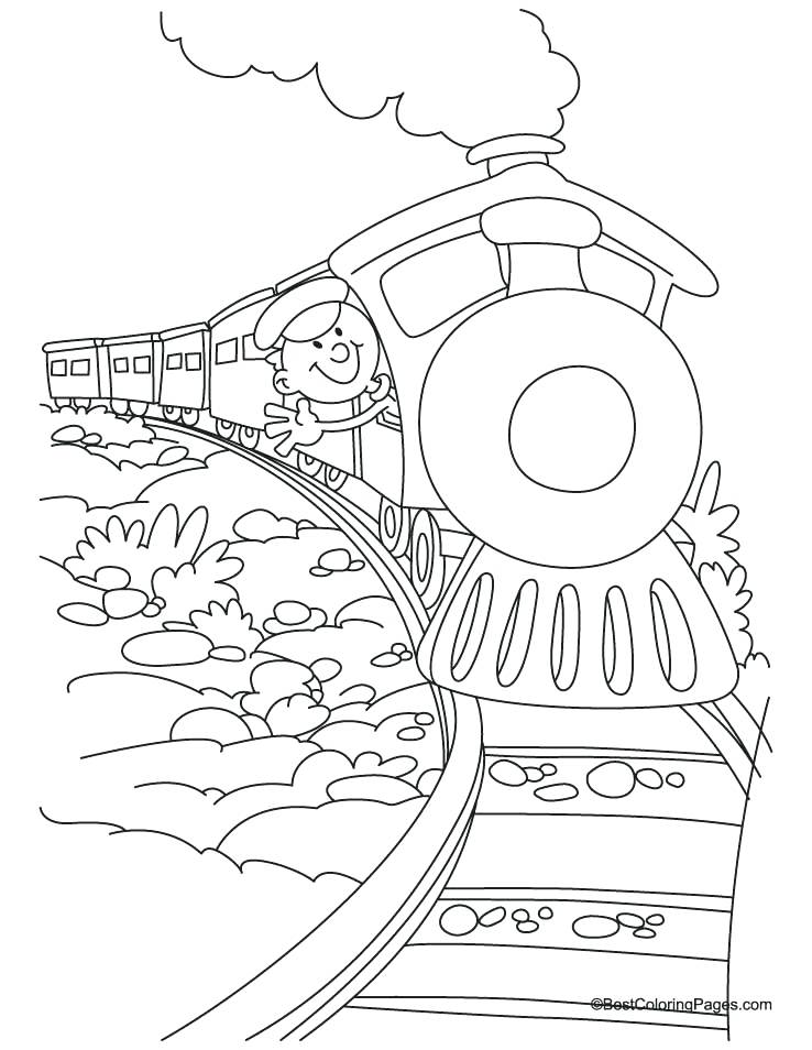 738x954 Polar Express Train Coloring Pages