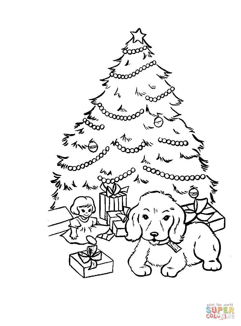 Sizable Fir Tree Coloring Page Christmas Pages 816x1104 Sizable Fir Tree Coloring Page Christmas Pages