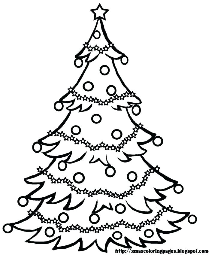 736x849 Christmas Tree Coloring Page Tree Coloring Page Christmas Tree