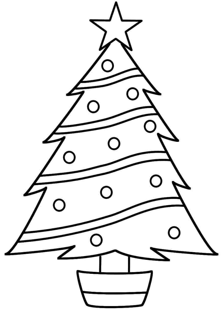 908x1263 Christmas Tree Coloring Pages