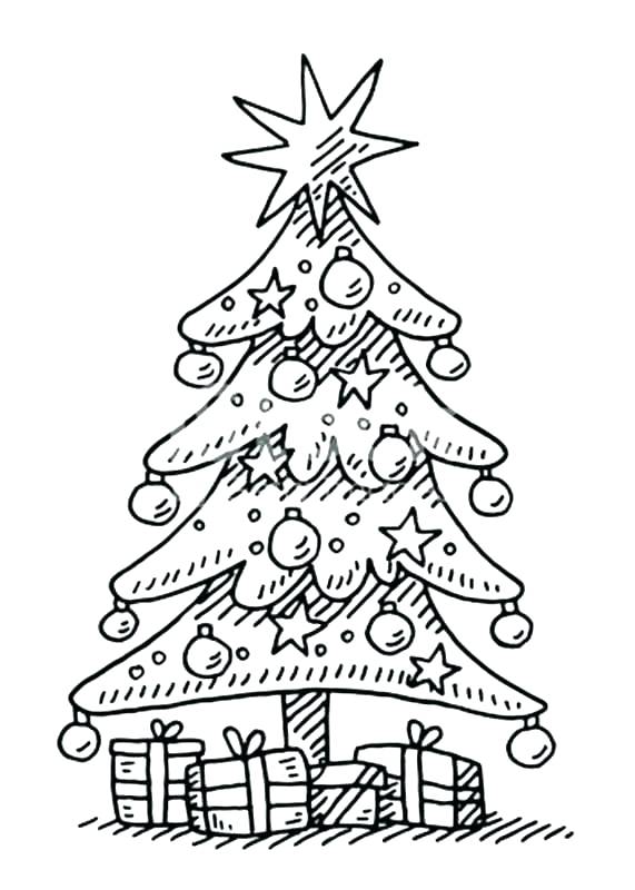 571x800 Christmas Tree Coloring Pages Christmas Tree Coloring Pages