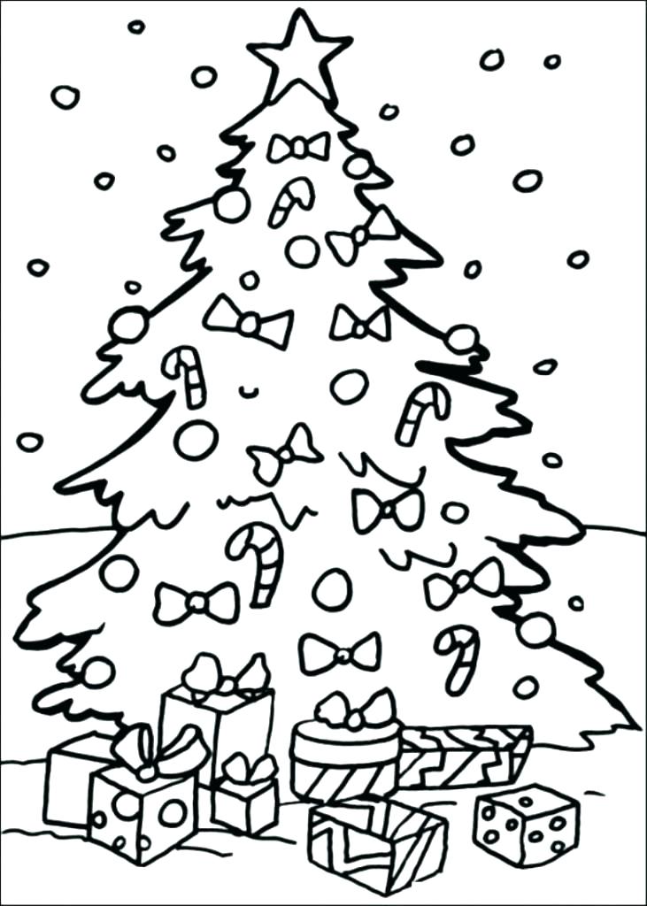 731x1024 Christmas Tree Coloring Pages Online