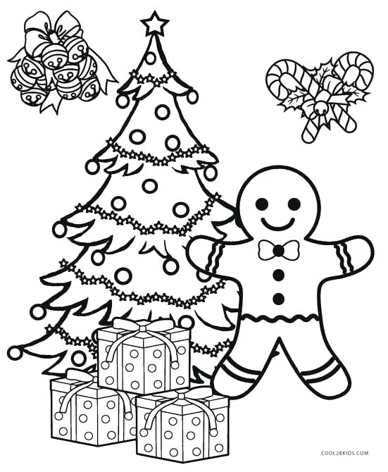 Christmas Tree Printable Coloring Pages Tree With Presents 551x670 Christmas Tree Printable Coloring Pages Tree With Presents