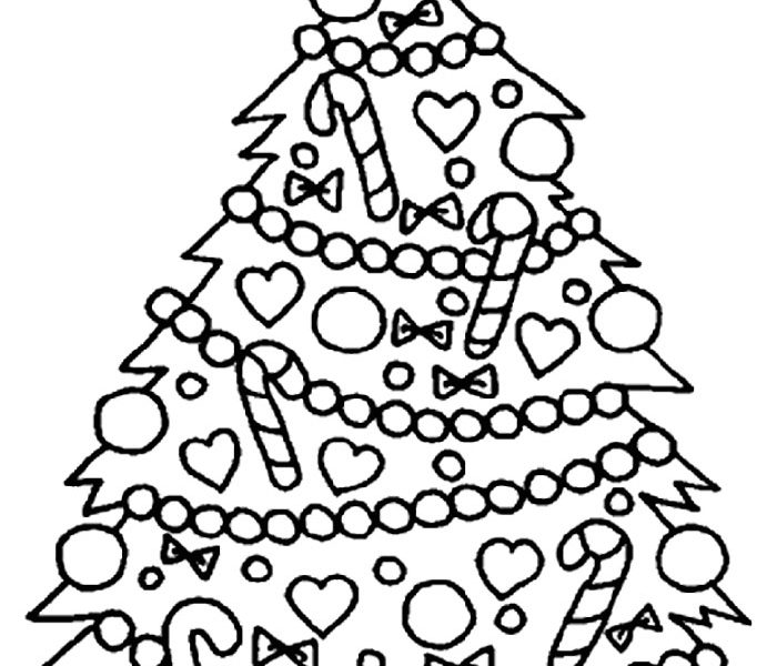 Astonishing Decoration Christmas Tree Coloring Page Best Easy 700x600 Astonishing Decoration Christmas Tree Coloring Page Best Easy