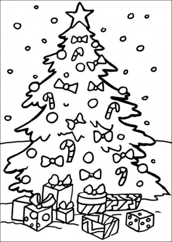 Free Christmas Tree Coloring Pages 731x1024 Free Christmas Tree Coloring Pages
