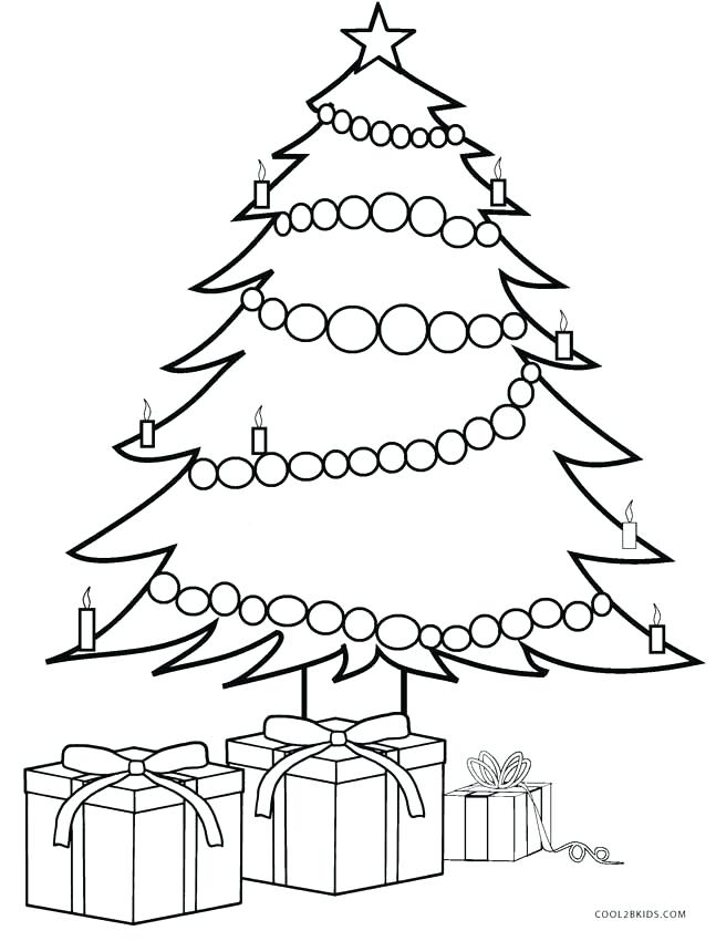 Printable Christmas Tree Coloring Pages Plus Color Pages 647x850 Printable Christmas Tree Coloring Pages Plus Color Pages